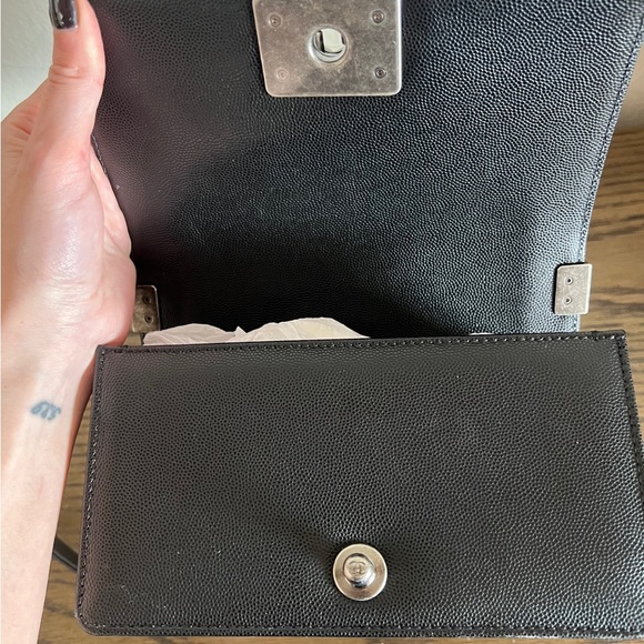 Authentic Chanel Boy Bag- Small - caviar black and ruthenium - finish metal - Picture 11 of 11